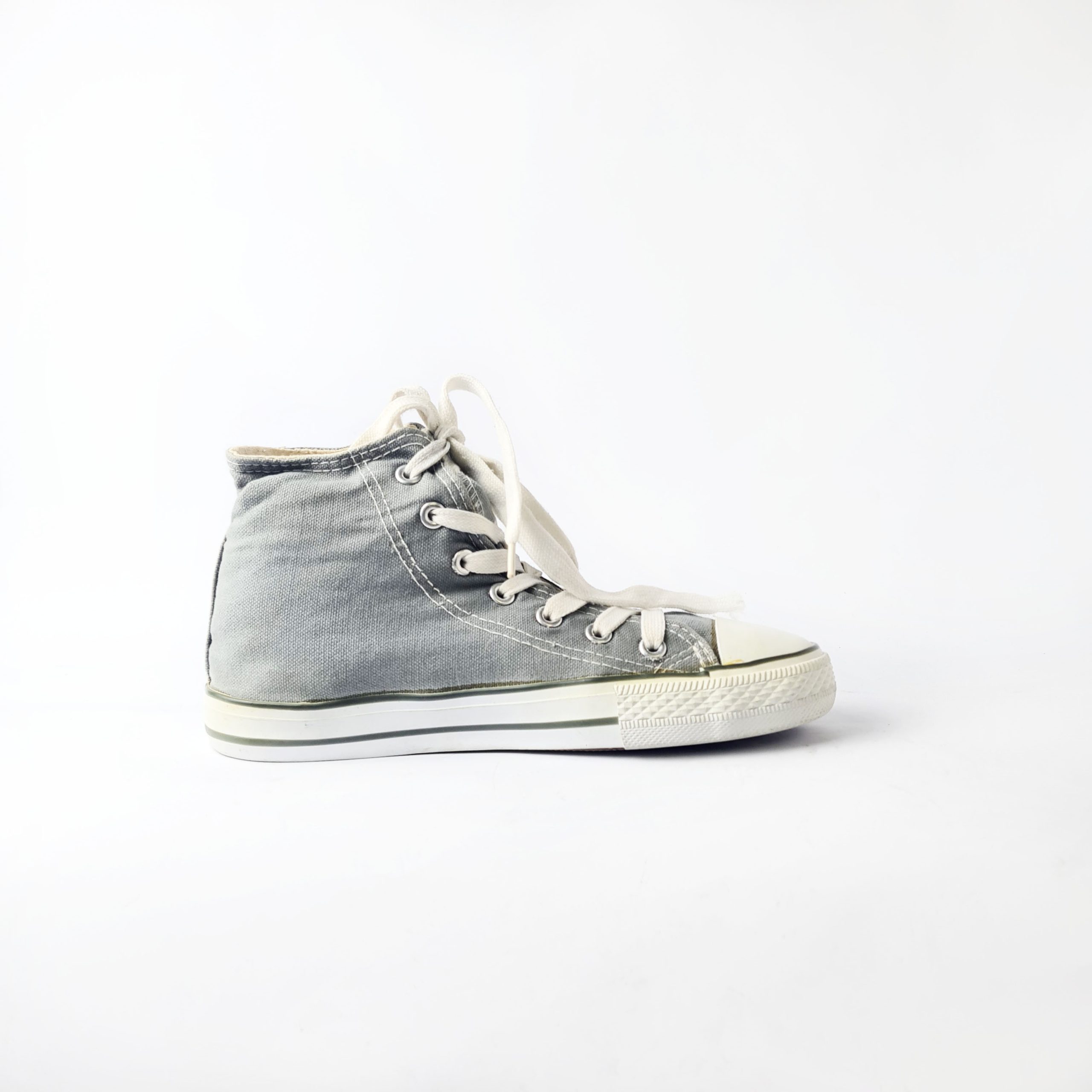 Canvas High-Top Sneakers Gray - Image 2