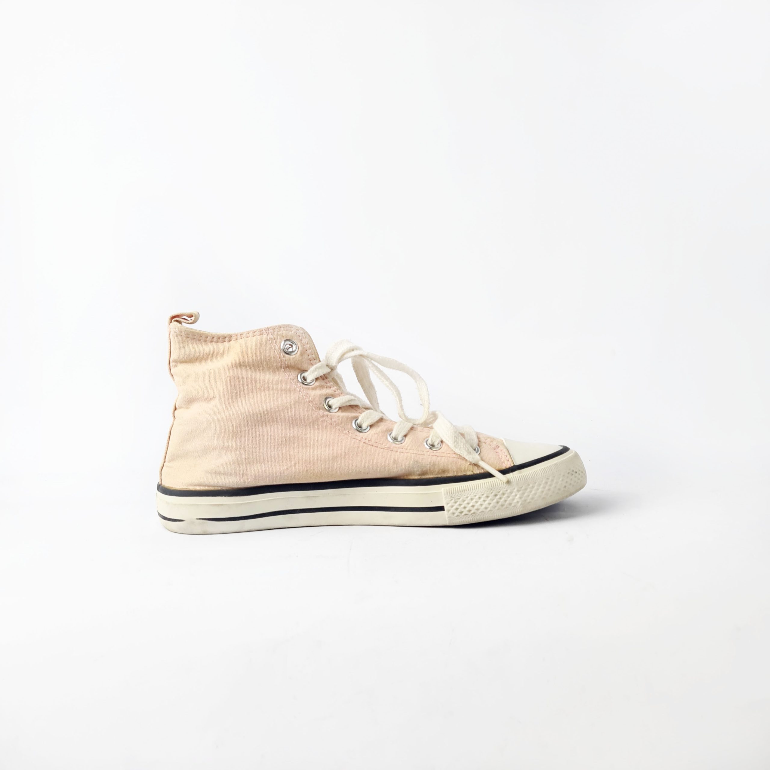 Canvas High-Top Sneakers Pink - Image 2