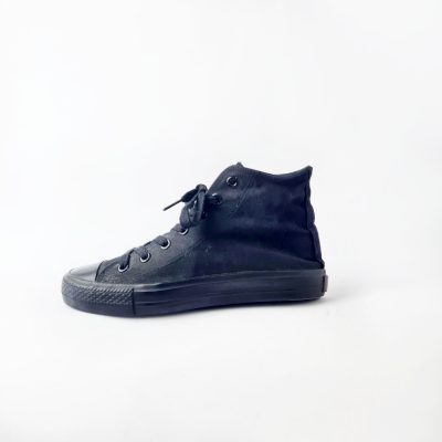 Canvas High-Top Sneakers Black