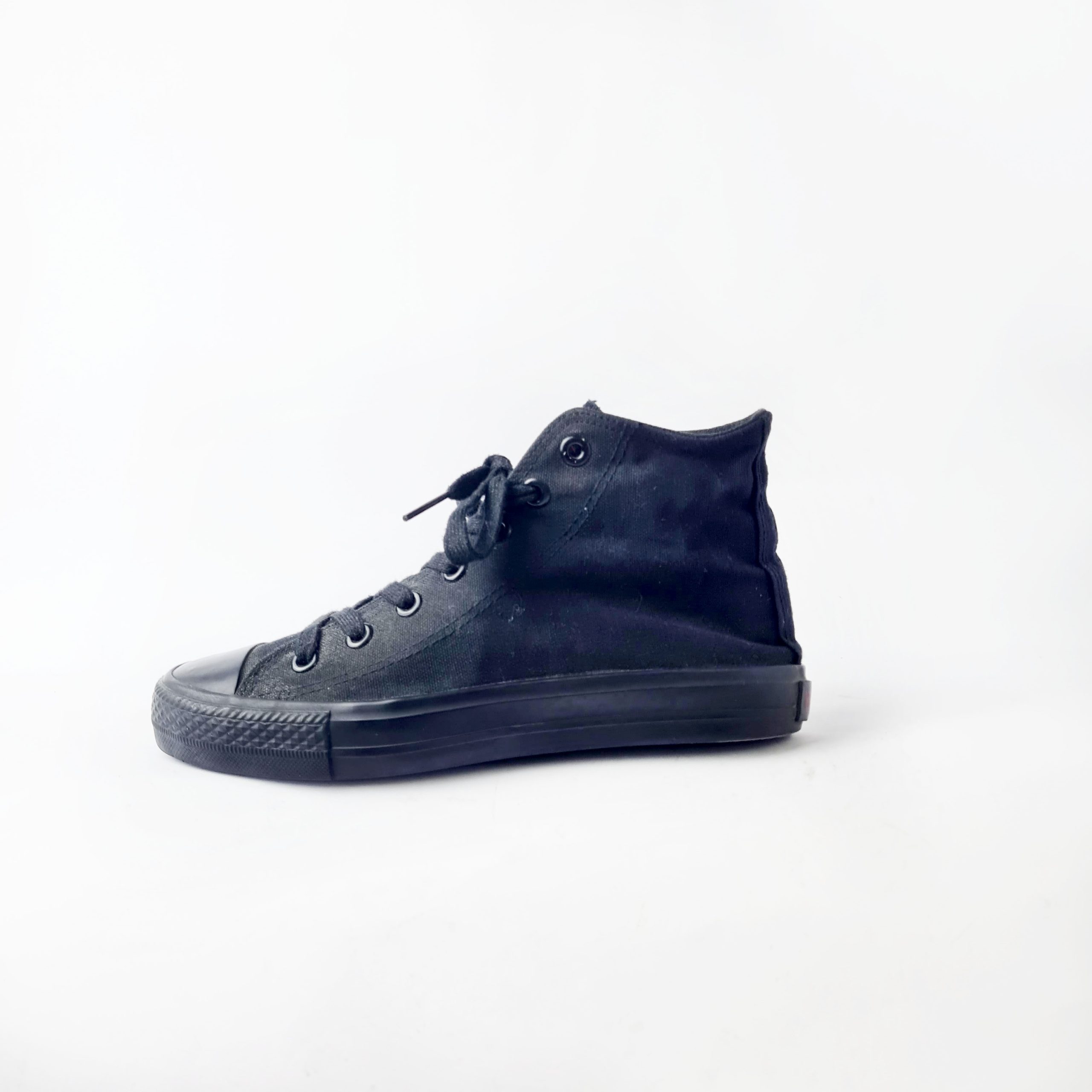 Canvas High-Top Sneakers Black